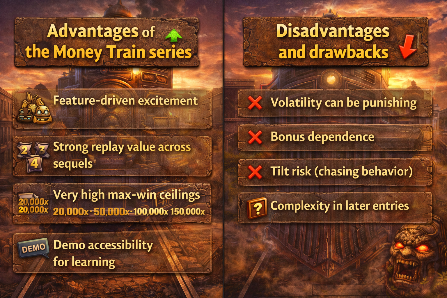 Advantages Disadvantages Money Train