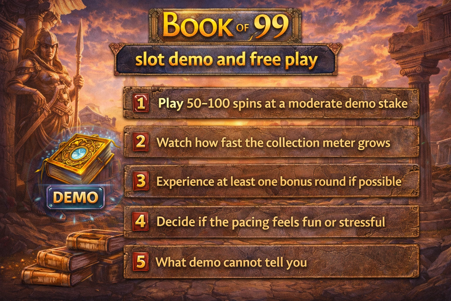Book of 99 slot demo and free play